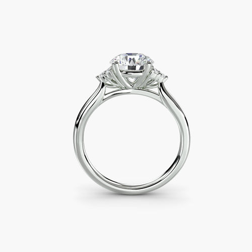 Solitaire with Cluster Shoulders.