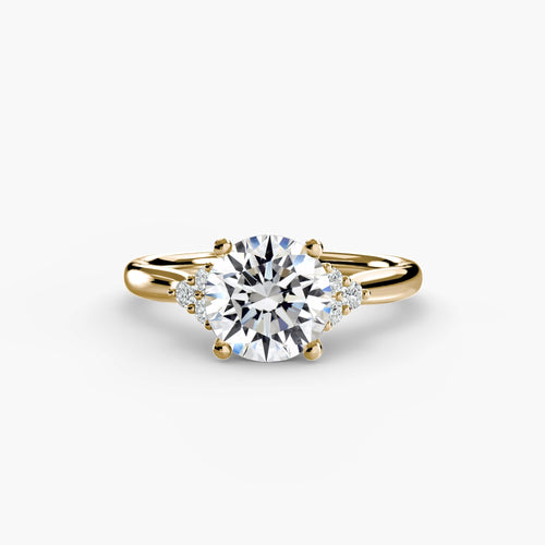 Solitaire with Cluster Shoulders.
