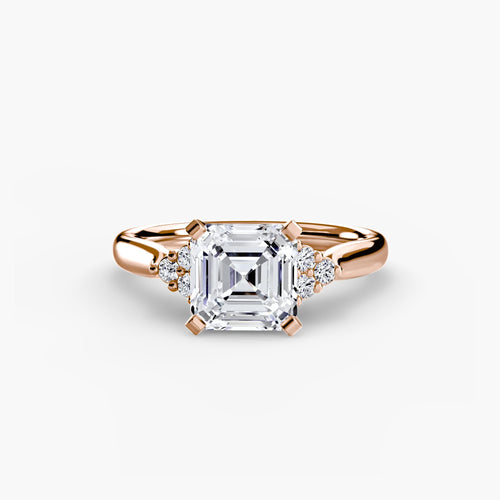 Solitaire with Cluster Shoulders 2.