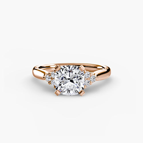 Solitaire with Cluster Shoulders 2.
