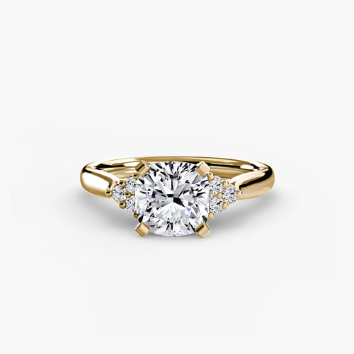 Solitaire with Cluster Shoulders 2.