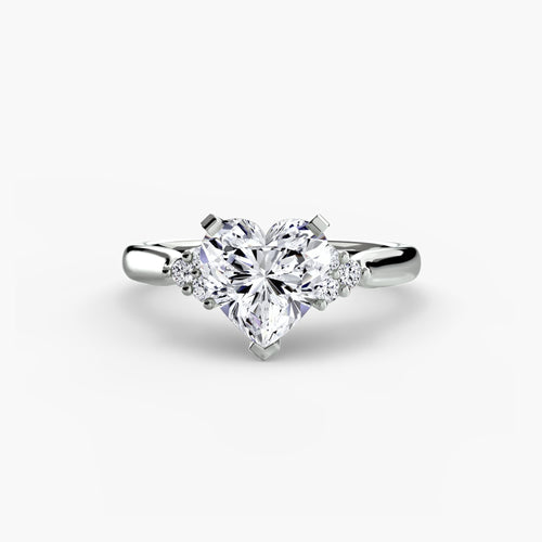 Solitaire with Cluster Shoulders 2.