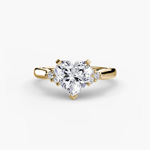 Solitaire with Cluster Shoulders 2.