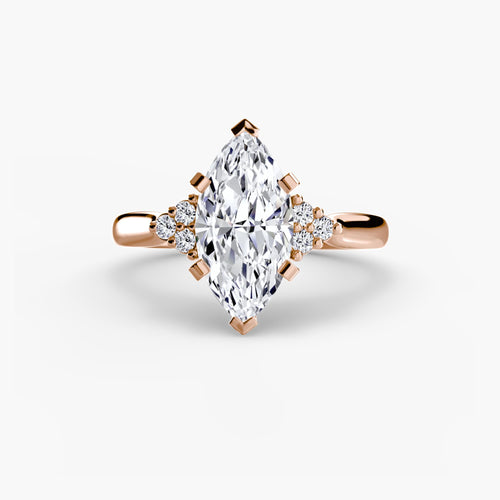 Solitaire with Cluster Shoulders 2.