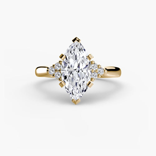 Solitaire with Cluster Shoulders 2.