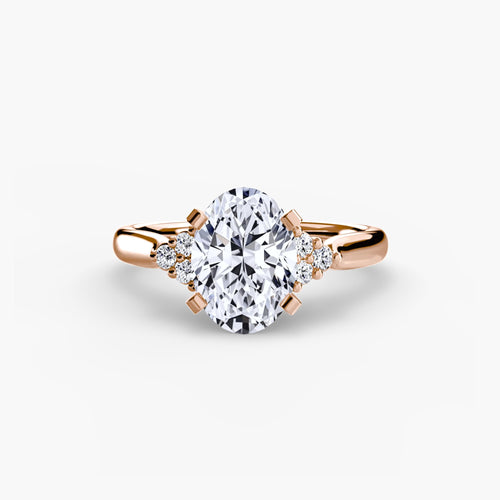 Solitaire with Cluster Shoulders 2.
