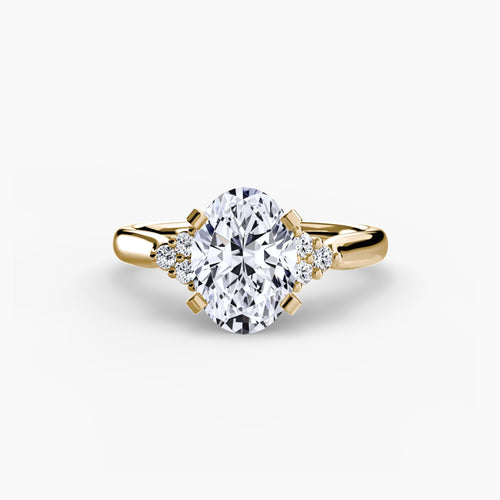 Solitaire with Cluster Shoulders 2.