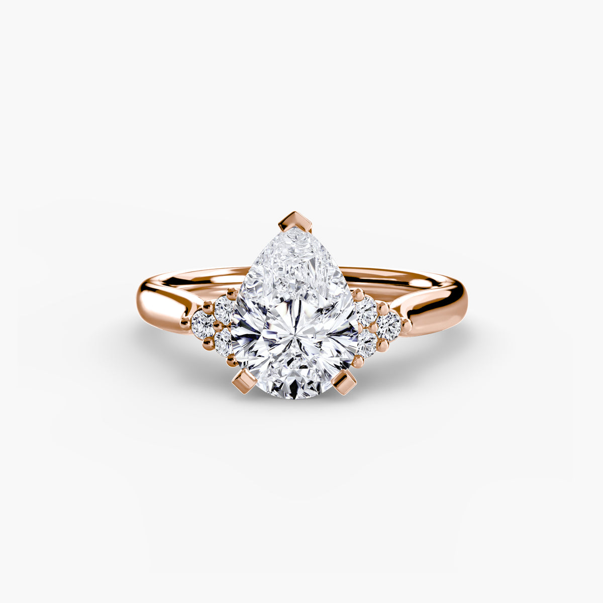 Solitaire with Cluster Shoulders 2.