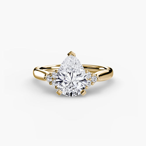 Solitaire with Cluster Shoulders 2.