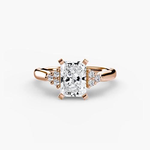 Solitaire with Cluster Shoulders 2.