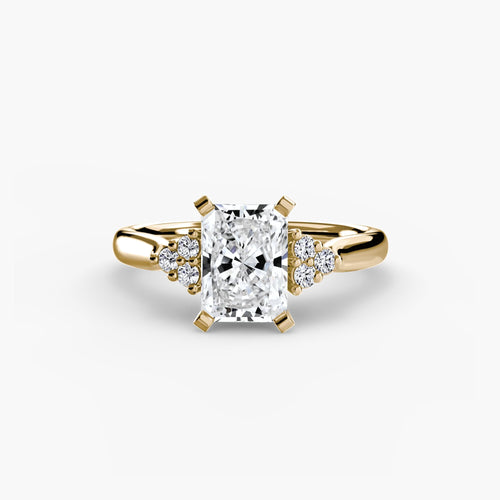 Solitaire with Cluster Shoulders 2.