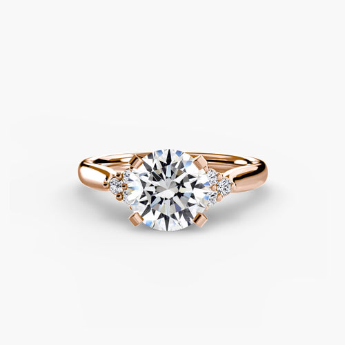 Solitaire with Cluster Shoulders 2.