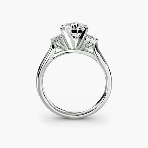 Solitaire with Cluster Shoulders 2.