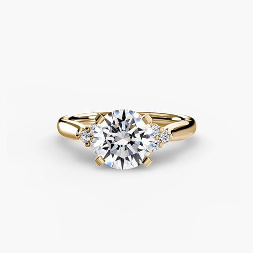 Solitaire with Cluster Shoulders 2.