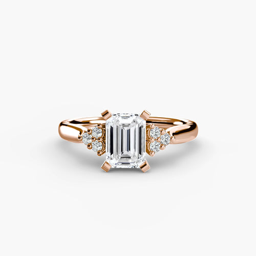 Solitaire with Cluster Shoulders 2.