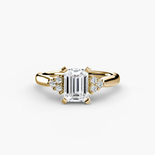Solitaire with Cluster Shoulders 2.