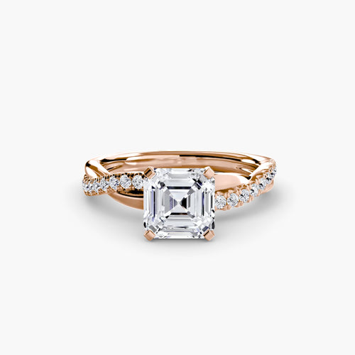 The Emerald Twist Pavé Ring.