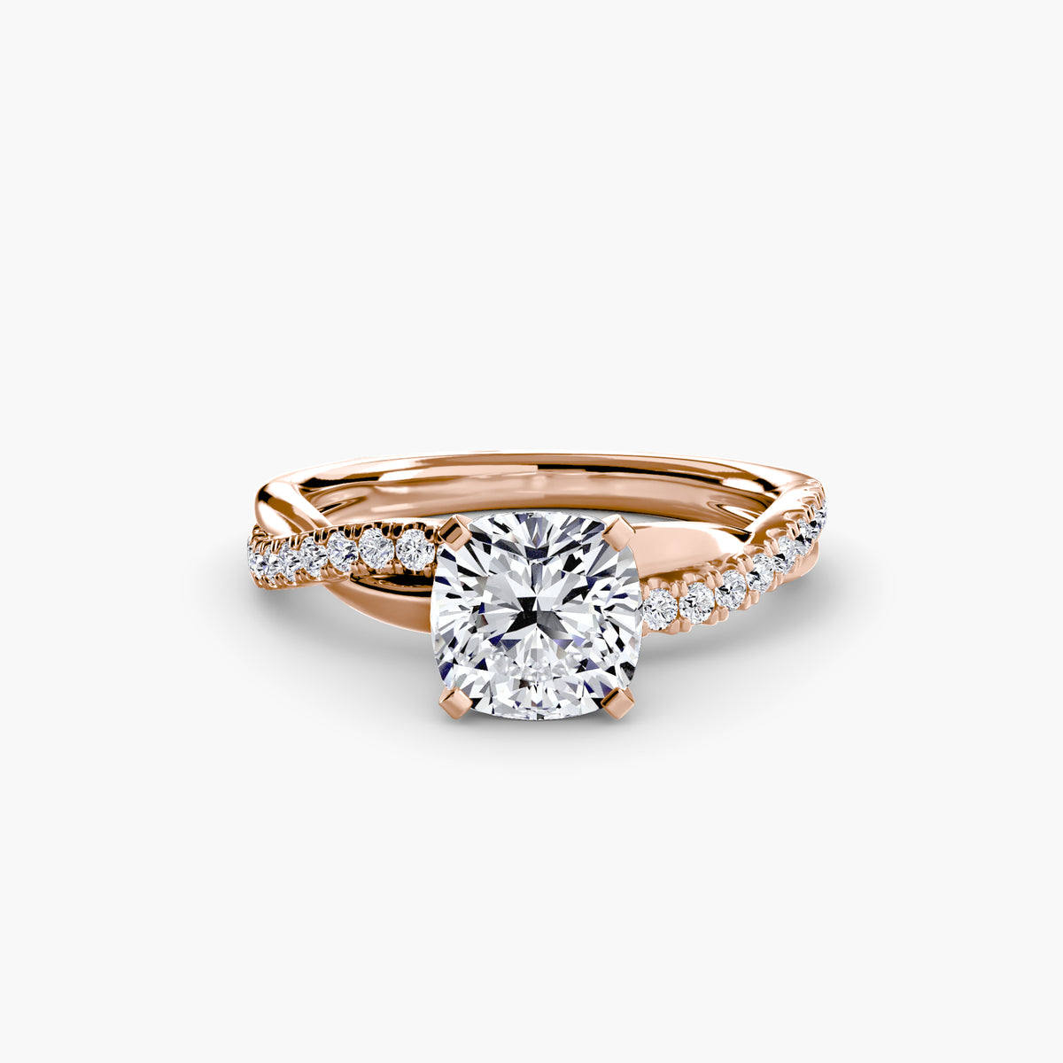 The Emerald Twist Pavé Ring.