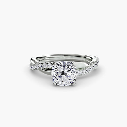 The Emerald Twist Pavé Ring.