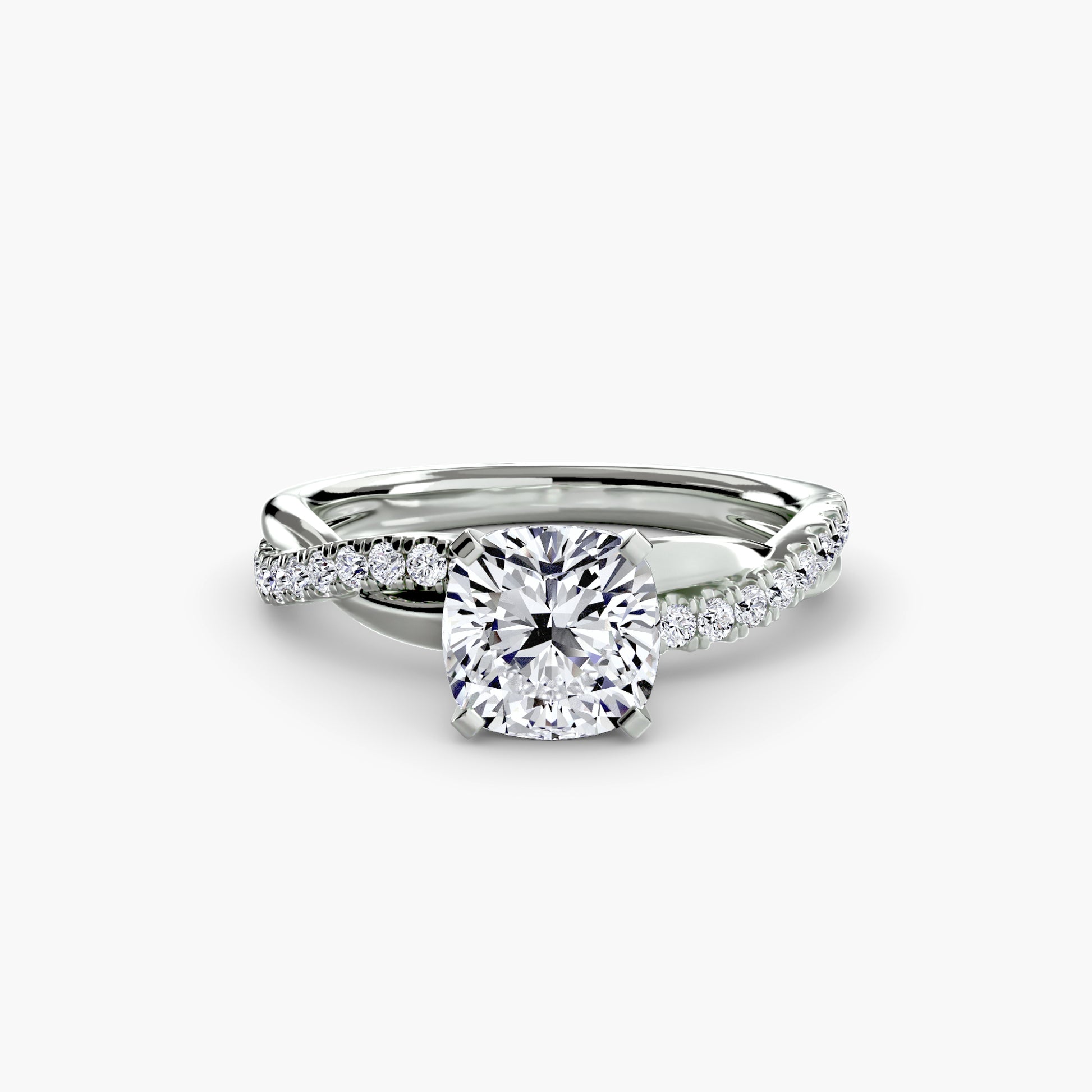 The Emerald Twist Pavé Ring.