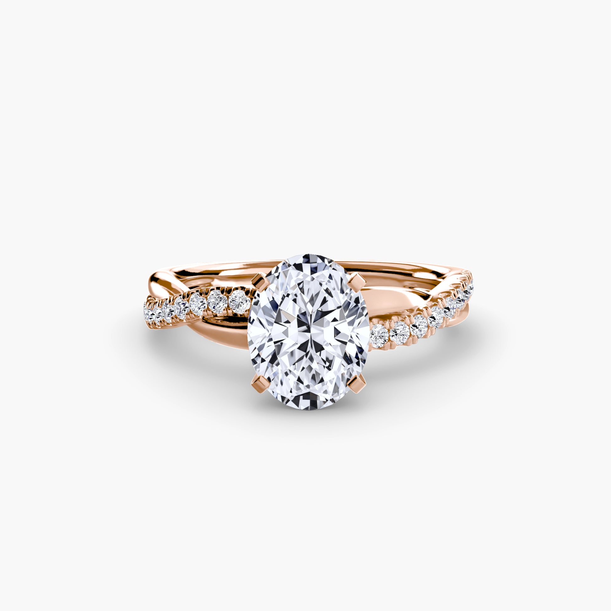 The Emerald Twist Pavé Ring.