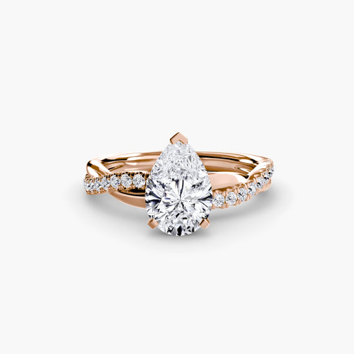 The Emerald Twist Pavé Ring.