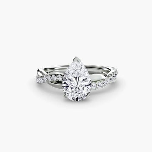 The Emerald Twist Pavé Ring.