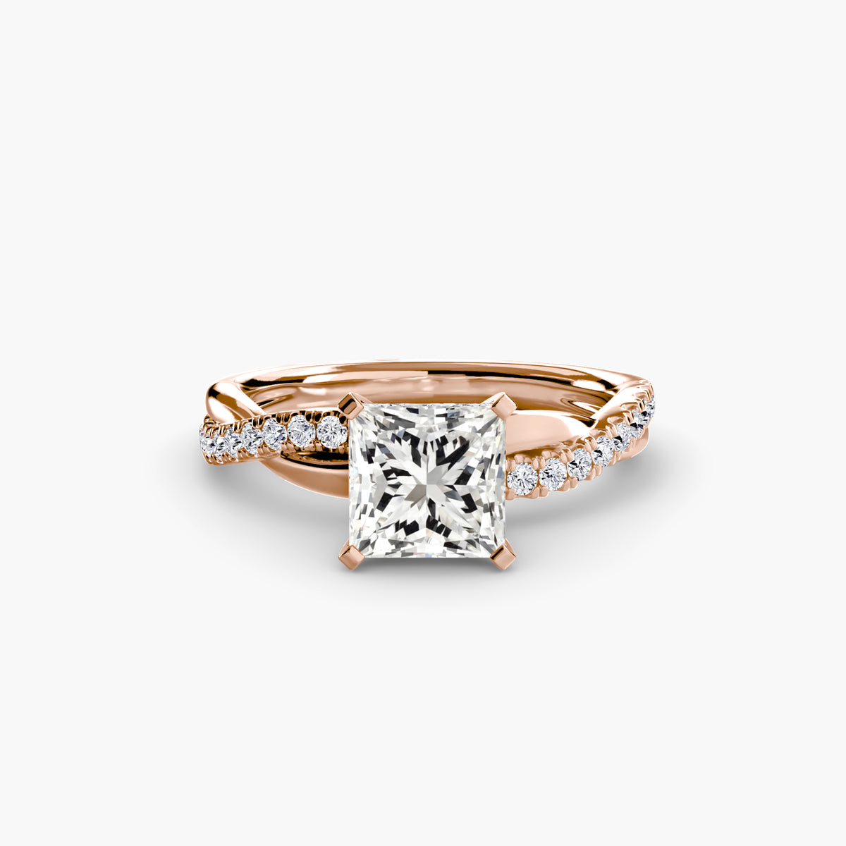 The Emerald Twist Pavé Ring.
