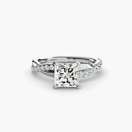 The Emerald Twist Pavé Ring.