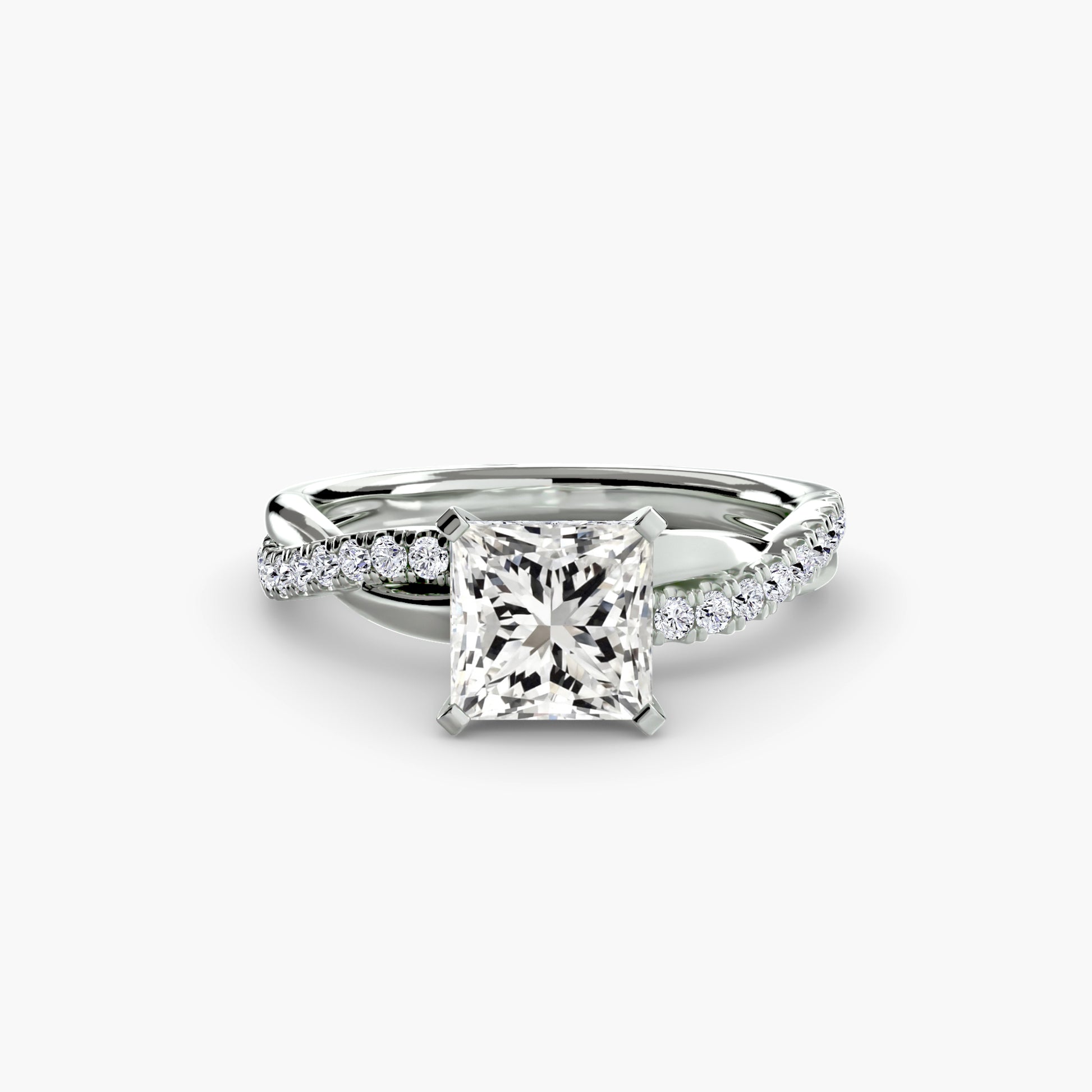 The Emerald Twist Pavé Ring.