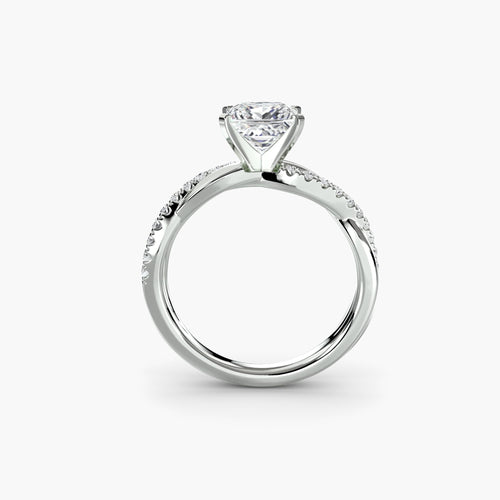 The Emerald Twist Pavé Ring.
