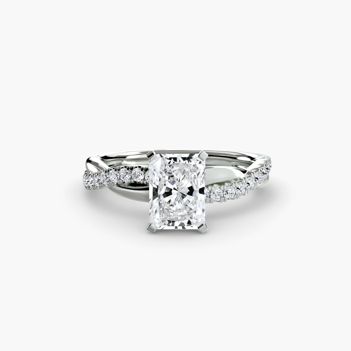The Emerald Twist Pavé Ring.