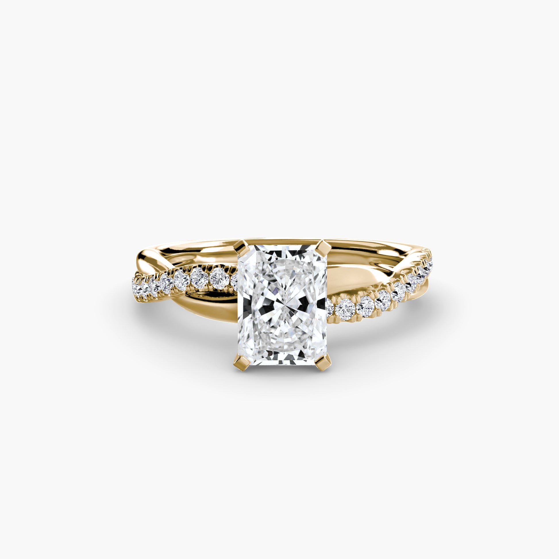 The Emerald Twist Pavé Ring.