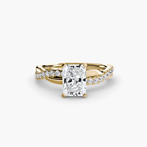 The Emerald Twist Pavé Ring.