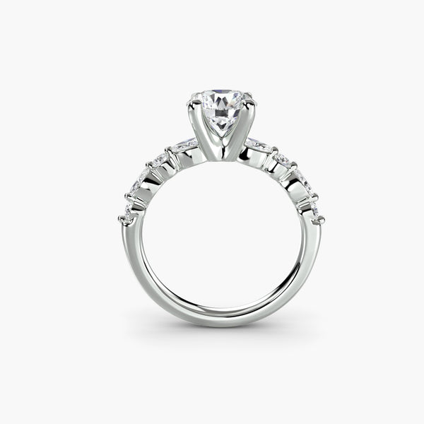 Noelle - Solitaire with Eternity Pavé Lab Grown Diamond Engagement Ring