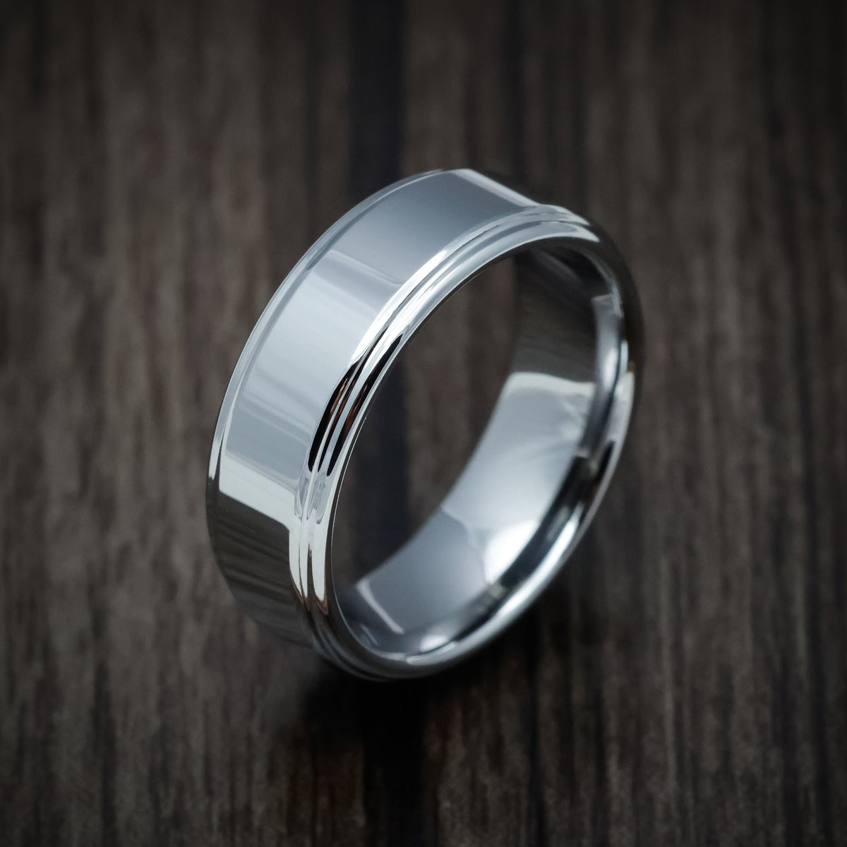 Leonidas XVI - Tungsten Band Men's Wedding Ring - view 3 - Nura Lab