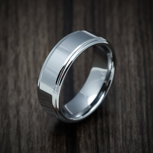 Leonidas XVI - Tungsten Band Men's Wedding Ring - view 3 - Nura Lab