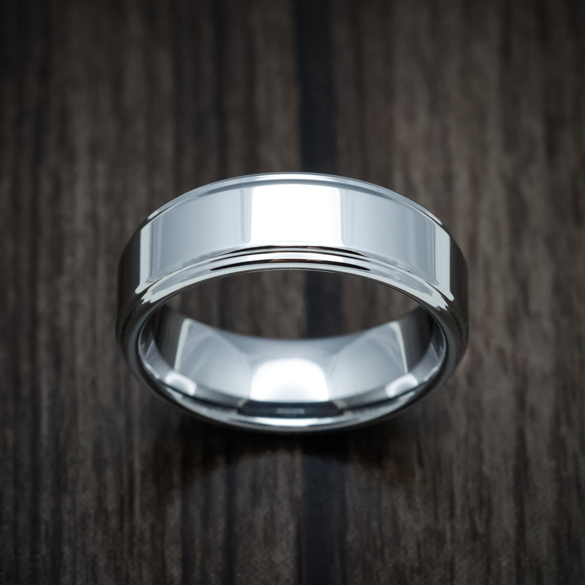 Leonidas XVI - Tungsten Band Men's Wedding Ring - view 2 - Nura Lab