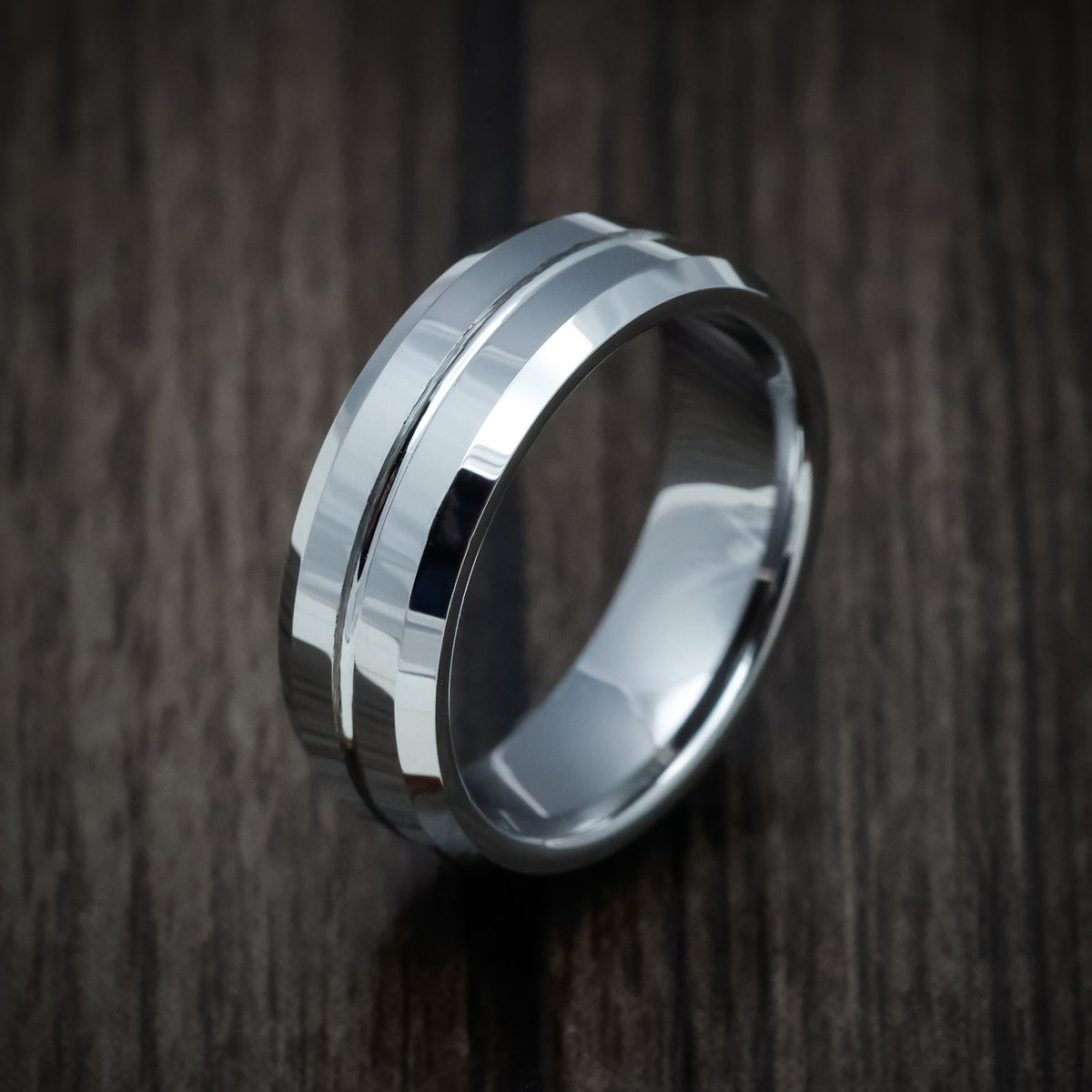Citadel XV - Tungsten Band Men's Wedding Ring - view 3 - Nura Lab
