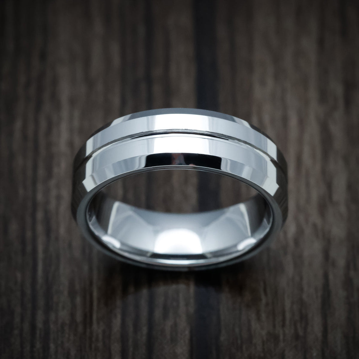 Citadel XV - Tungsten Band Men's Wedding Ring - view 2 - Nura Lab