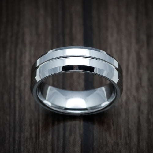 Citadel XV - Tungsten Band Men's Wedding Ring - view 2 - Nura Lab