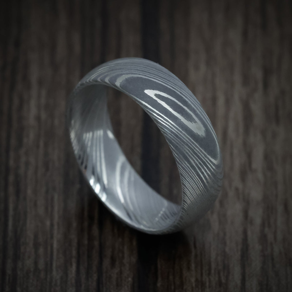 King Arthur X - Damascus Steel Men's Wedding Ring - Nura Lab
