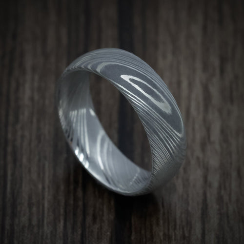 King Arthur X - Damascus Steel Men's Wedding Ring - Nura Lab