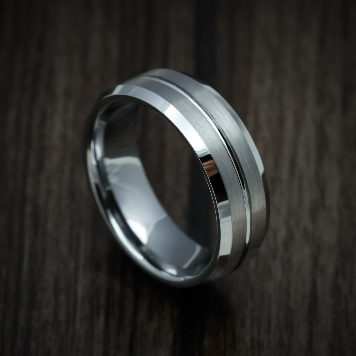 Citadel XV - Tungsten Band Men's Wedding Ring - view 4 - Nura Lab