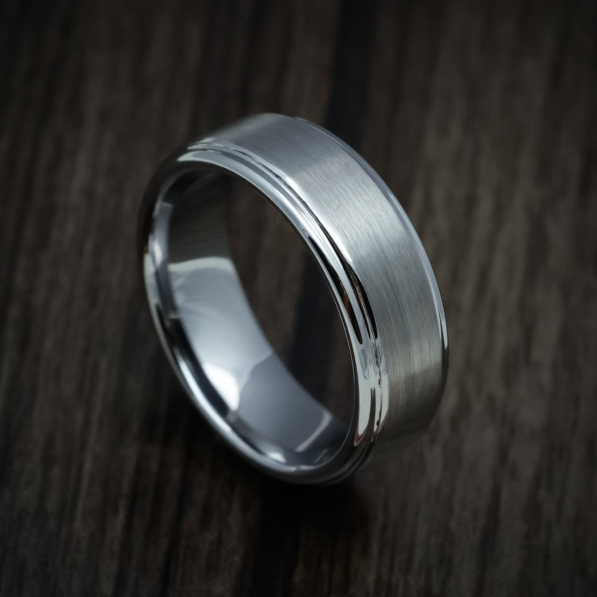 Leonidas XVI - Tungsten Band Men's Wedding Ring - view 4 - Nura Lab
