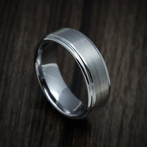 Leonidas XVI - Tungsten Band Men's Wedding Ring - view 4 - Nura Lab