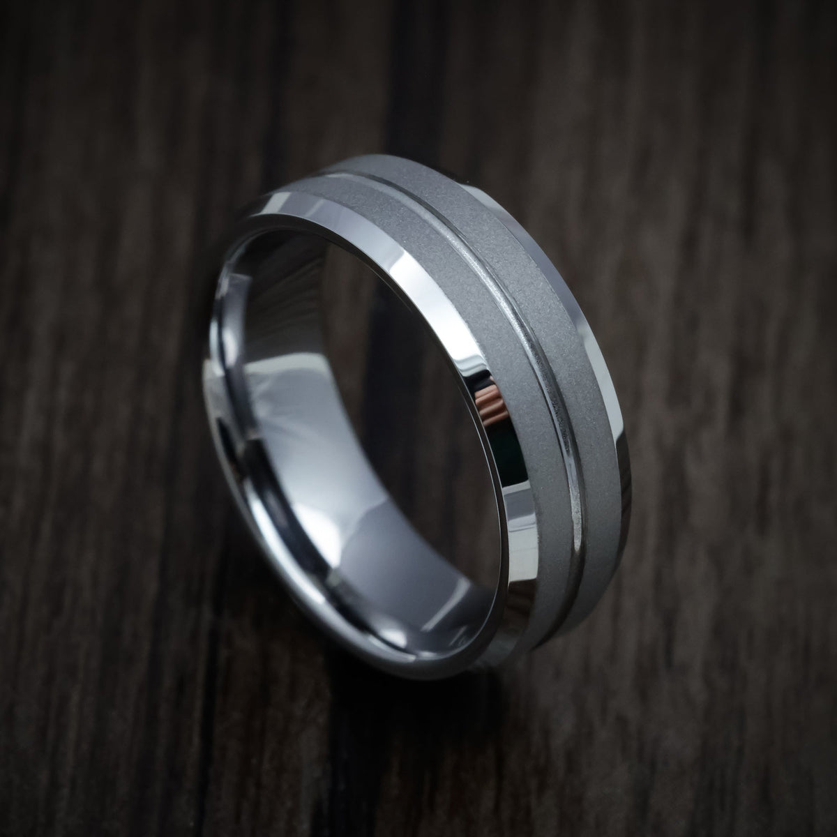 Citadel XV - Tungsten Band Men's Wedding Ring - view 5 - Nura Lab