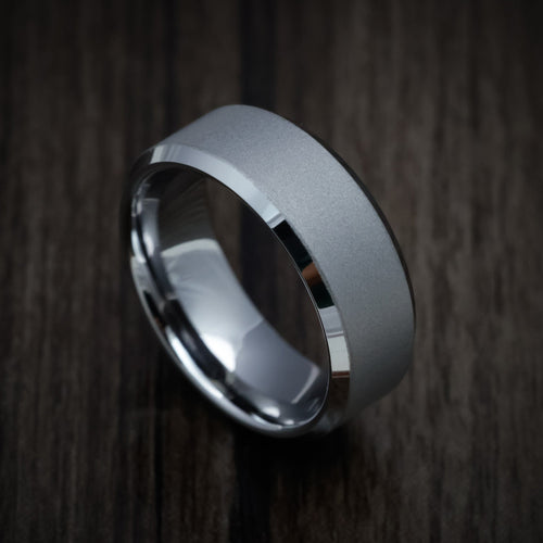Crown XVI - Tungsten Band Men's Wedding Ring - view 5 - Nura Lab