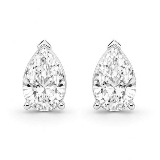Mia - Pear Shape Lab Grown Diamond Stud Earrings