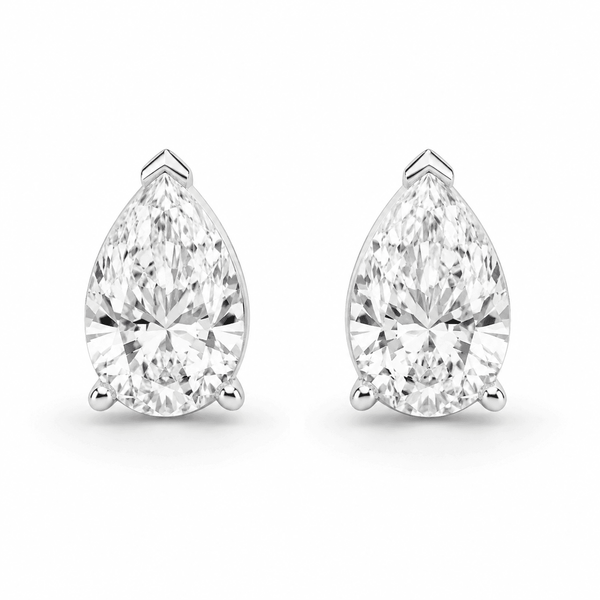 Mia - Pear Shape Lab Grown Diamond Stud Earrings